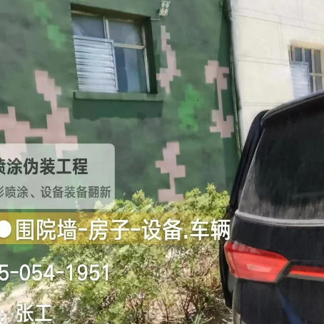金昌数码迷彩漆施工